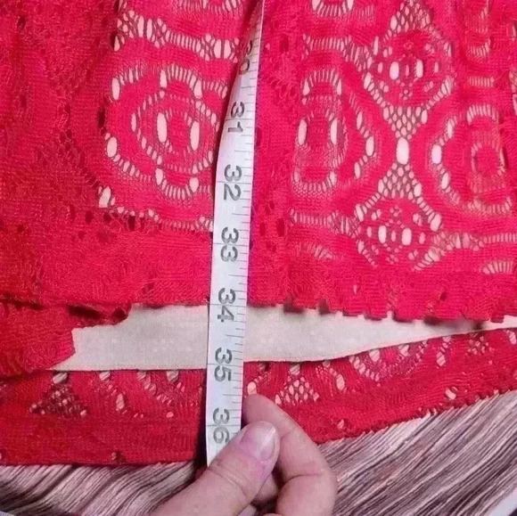 Enfocus Studio Woman's Red lace dress sz 8 - Picture 5 of 5